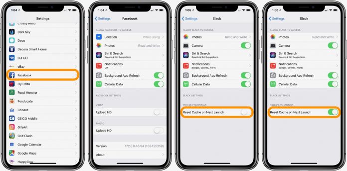 How to clear cache on iphone