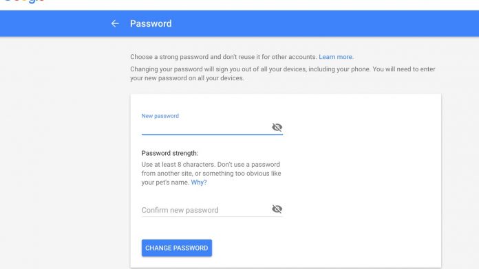 How to change Gmail password?